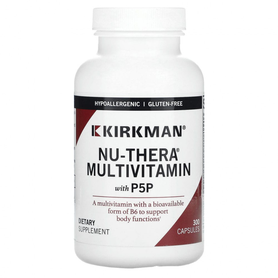 Kirkman Labs, Nu-Thera с P5P, 300 капсул Киркман Лэбс KIM-02120