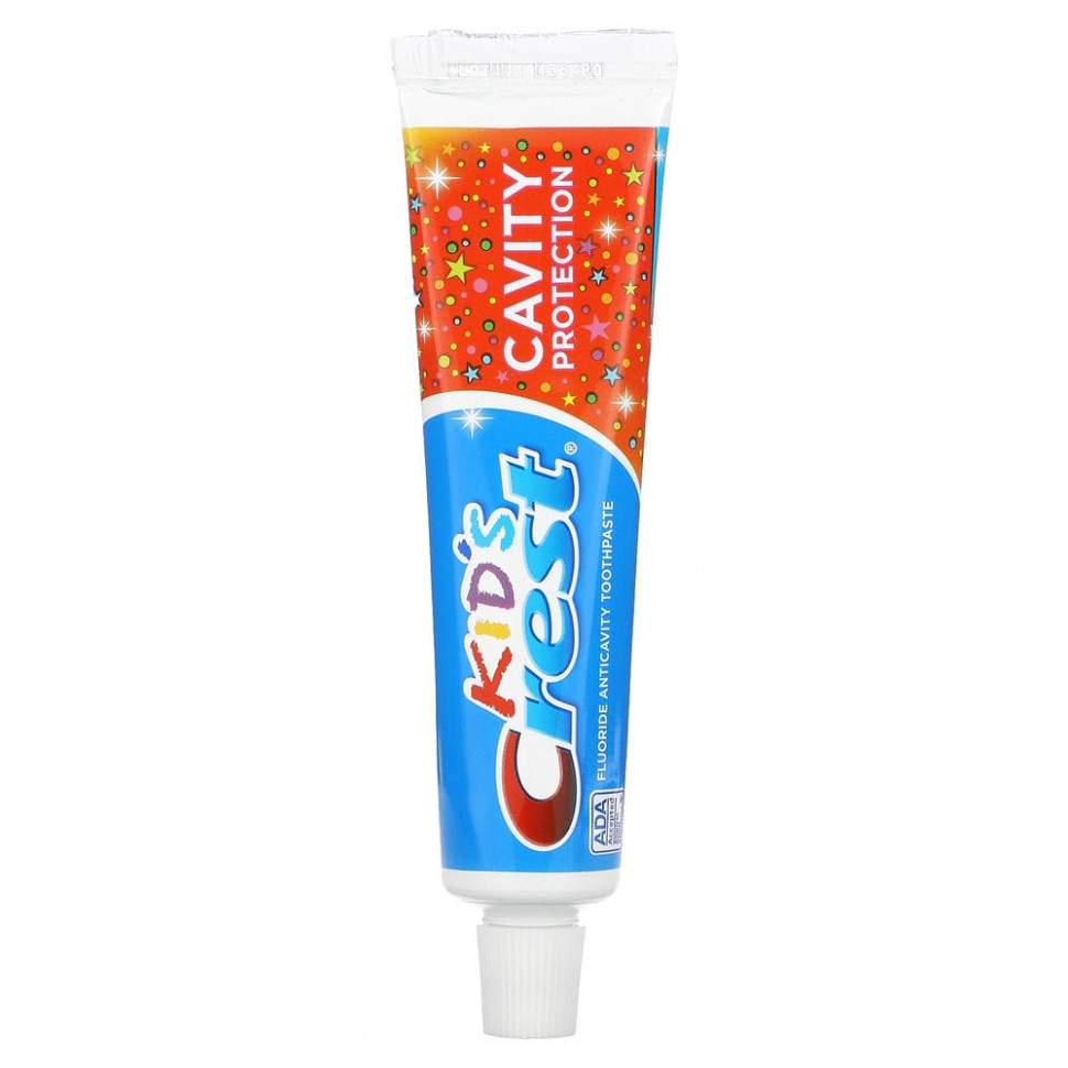 Crest, Kids, защита кариеса, фторсодержащая зубная паста от кариеса, Sparkle Fun, 62 г (2,2 унции) CRR-95330
