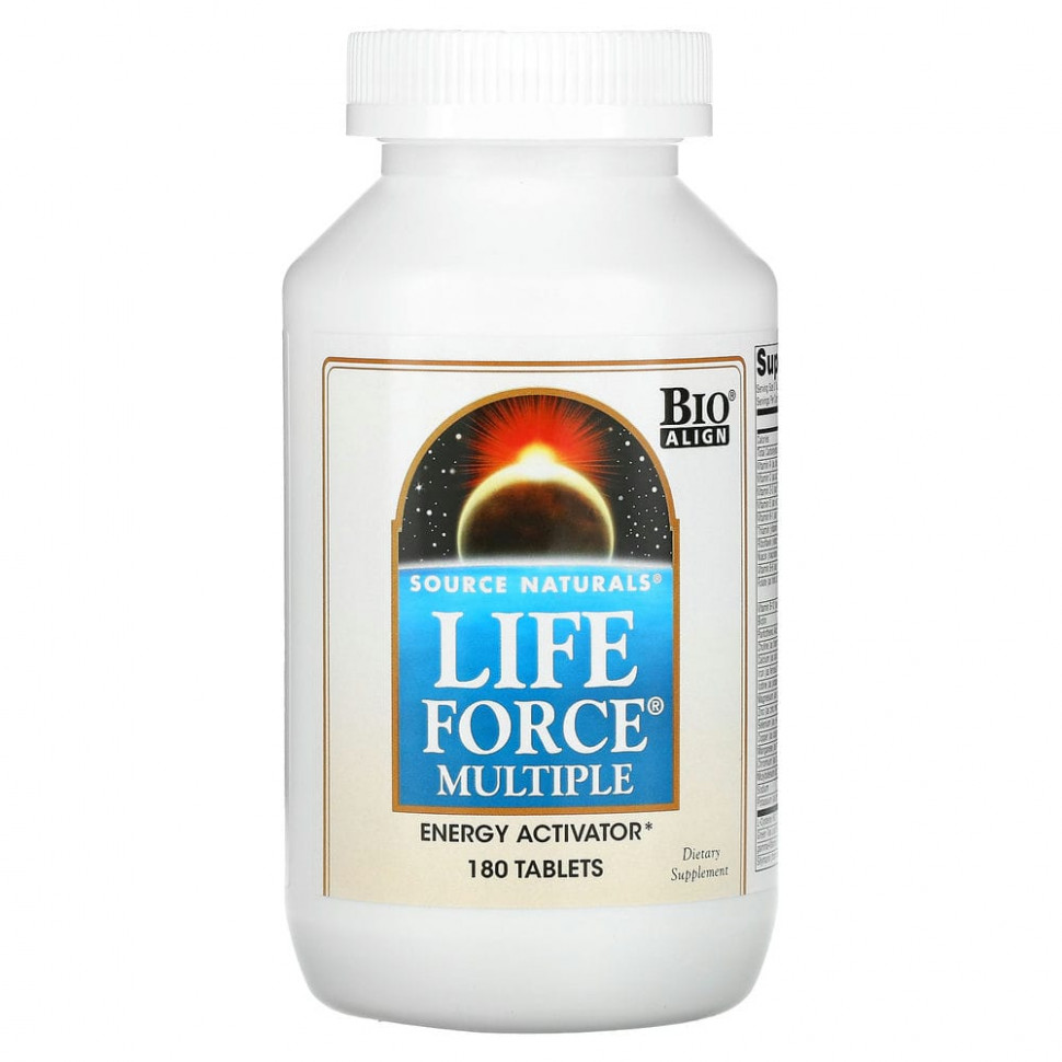 Source Naturals, Life Force Multiple, мультивитамины, 180 капсул SNS-00043