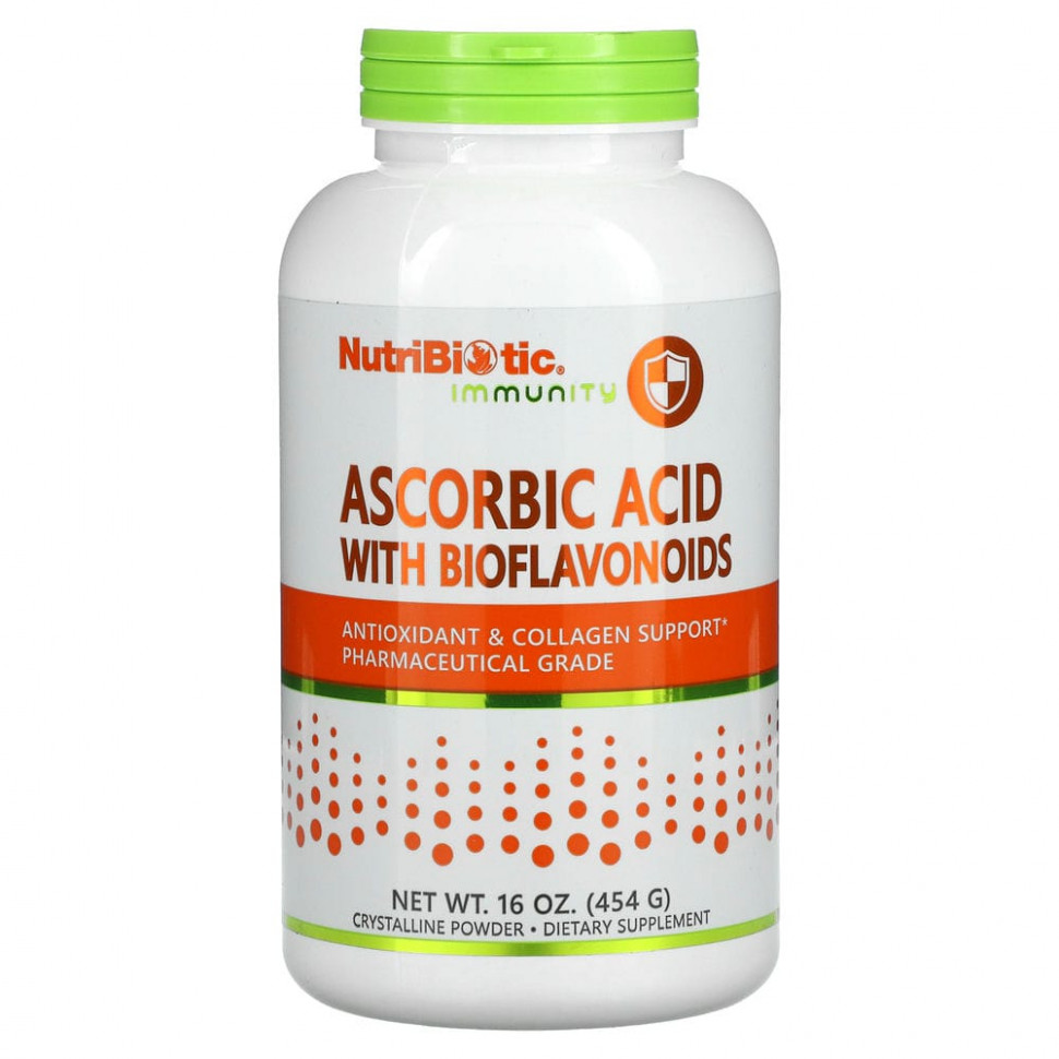 NutriBiotic, Immunity, аскорбиновая кислота с биофлавоноидами, 454 г (16 унций) НутриБиотик NBC-00301