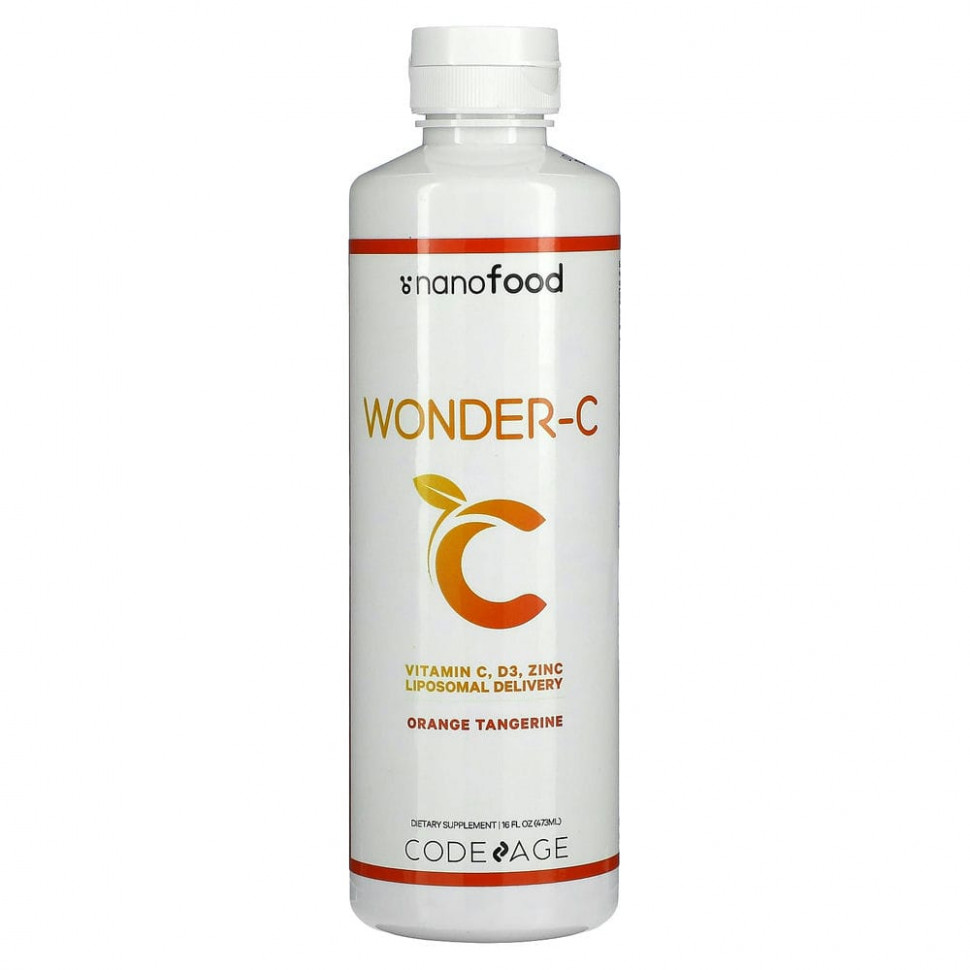 Codeage, Wonder-C, Liposomal Delivery, апельсин и мандарин, 473 мл (16 жидк. Унций) AGE-00879