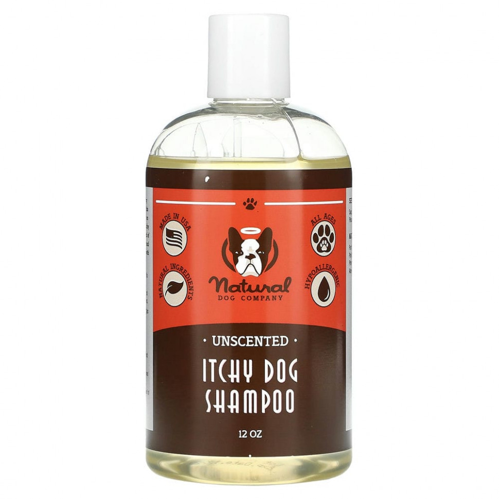Natural Dog Company, Без запаха, шампунь против зуда для собак, 12 унций NLD-00072