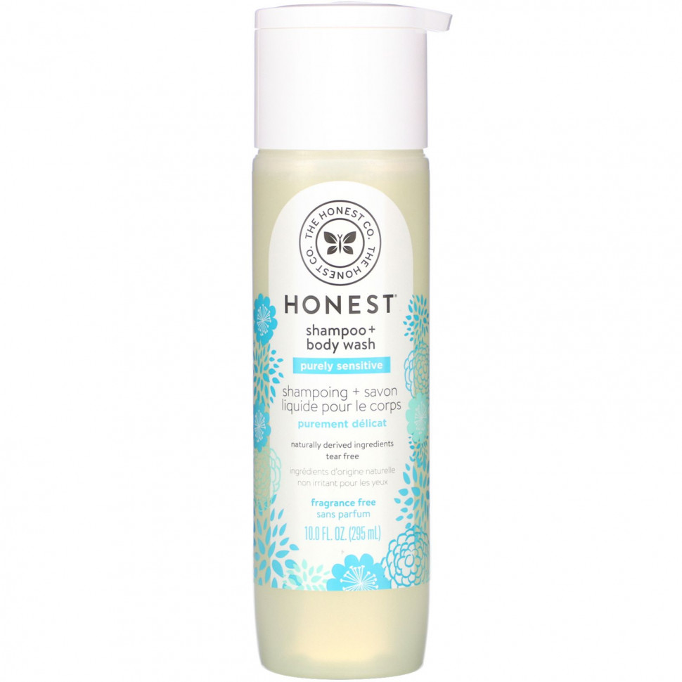 The Honest Company, Purely Sensitive, шампунь игель для душа, без отдушки, 295 мл (10,0 жидк. унций) THC-02396