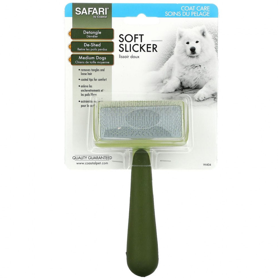 Safari, Мягкая щетка для собак среднего размера, 1 гладильная щетка AFA-00404