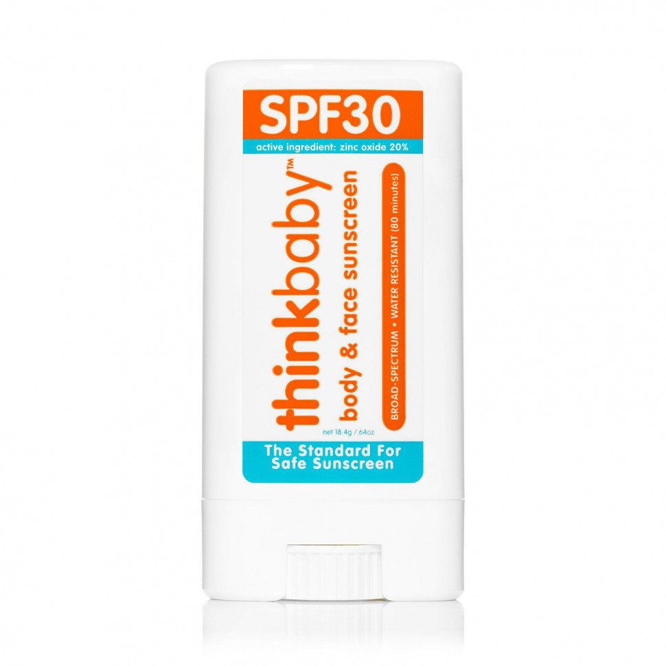 Think, Thinkbaby, солнцезащитное средство в виде стика, SPF 30, 18,4 г (0,64 унции) Синк THI-00490