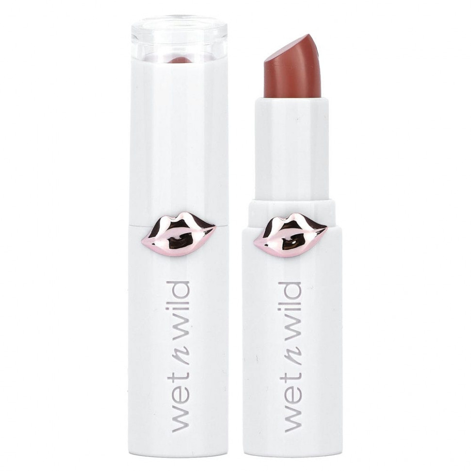 Wet n Wild, MegaLast High-Shine Brillance Lip Color, без одежды, 0,11 унции (3,3 г) WNW-11428