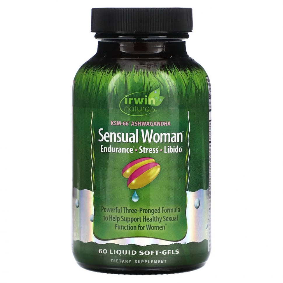 Irwin Naturals, Sensual Women, Endurance, Stress, Libido, 60 мягких таблеток с жидкостью Ирвин Натуралс IRW-40574