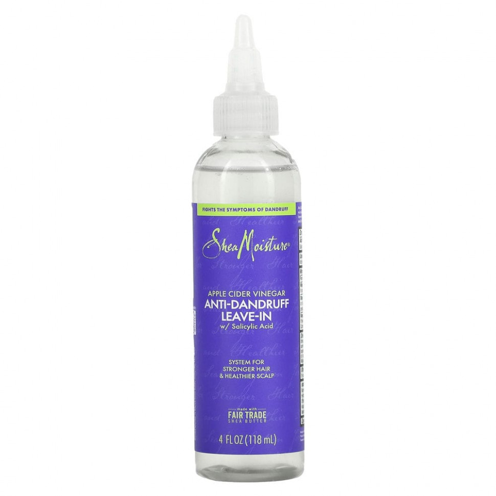 SheaMoisture, Несмываемое средство против перхоти, яблочный уксус, 118 мл (4 жидк. Унции) SMT-02314