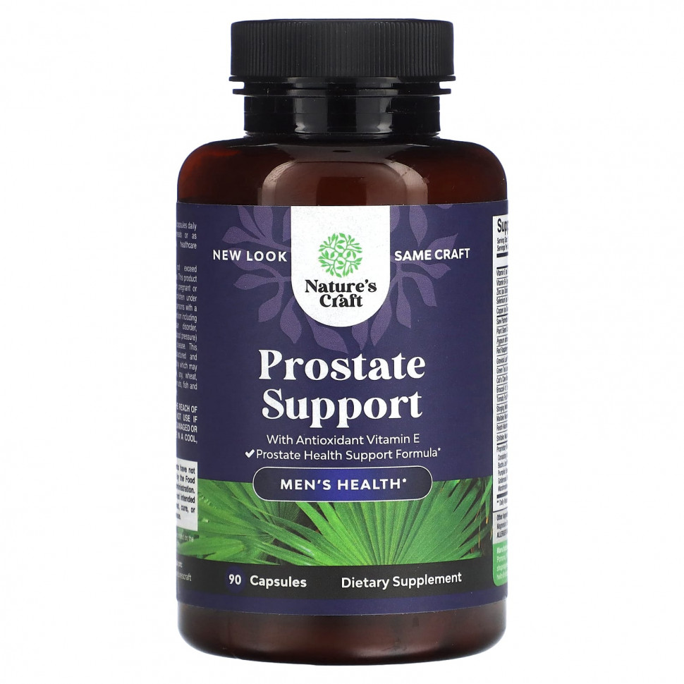 Natures Craft, Prostate Support, для мужского здоровья, 90 капсул NCA-82300