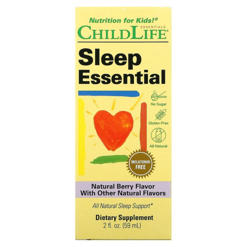 ChildLife, Sleep Essential, натуральные ягоды, 59 мл (2 жидк. Унции) Чайлдлайф CDL-10650