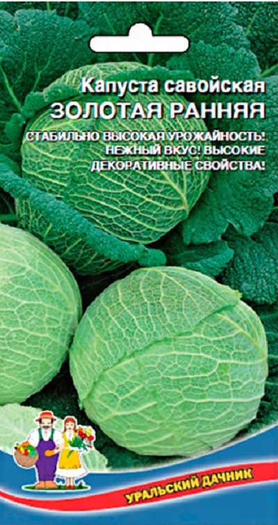 Капуста савойская Золотая ранняя (УД) 0,25гр. цв.п. АгроСемФонд