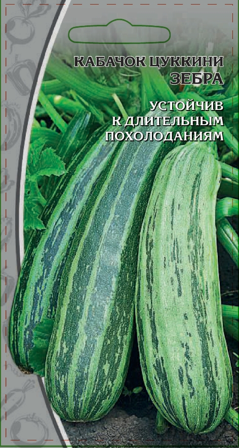 Кабачок Цукини Зебра 1 гр  цв.п АгроСемФонд