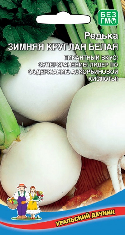 Редька Зимняя круглая Белая (УД) 1 гр цв.п. АгроСемФонд