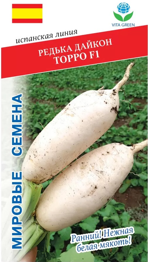 Редька Дайкон Торро F1 (Greentime) 1 гр цв.п. АгроСемФонд