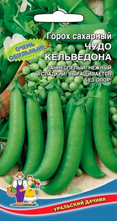 Горох Чудо Кельведона - сахарный (УД) 5 гр цв.п. АгроСемФонд