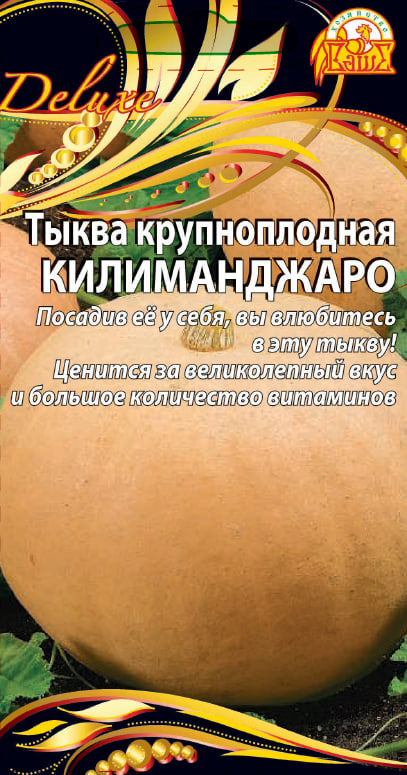 Тыква крупноплодная Килиманджаро (Селекция "ВХ") 1 гр. цв.п. АгроСемФонд
