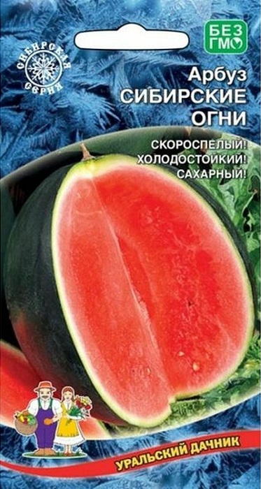 Арбуз Сибирские Огни (УД) 10 шт цв п АгроСемФонд