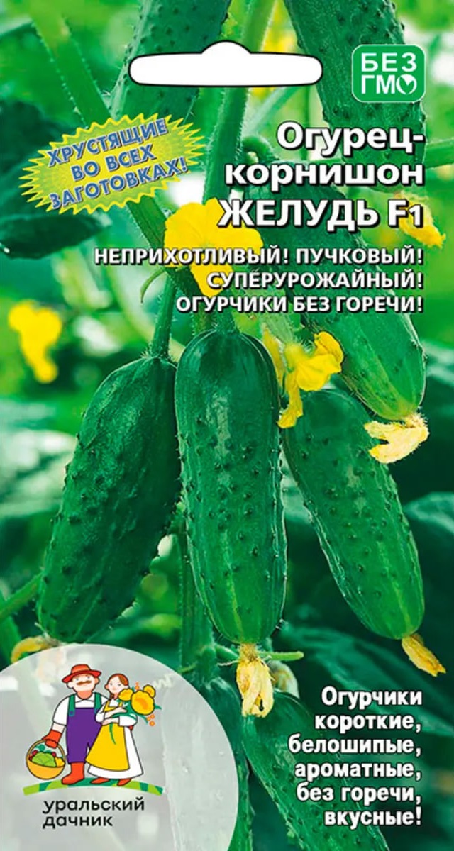 Огурец Желудь-корнишон F1 (УД) 10 шт цв.п АгроСемФонд