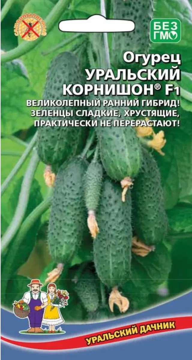 Огурец Уральский корнишон F1 (УД) 10 шт цв.п. АгроСемФонд
