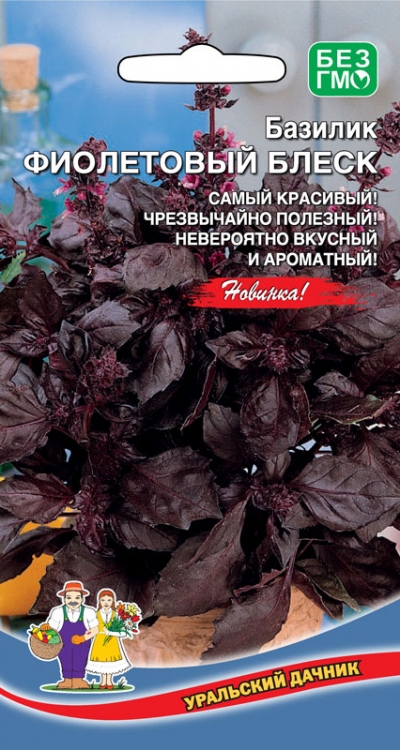 Базилик овощной Фиолетовый Блеск  (УД)  0,25 гр цв.п. АгроСемФонд