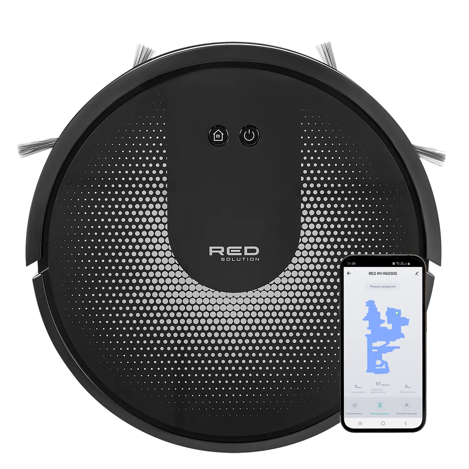 Умный робот-пылесос RED SOLUTION RV-R6050S Wi-Fi