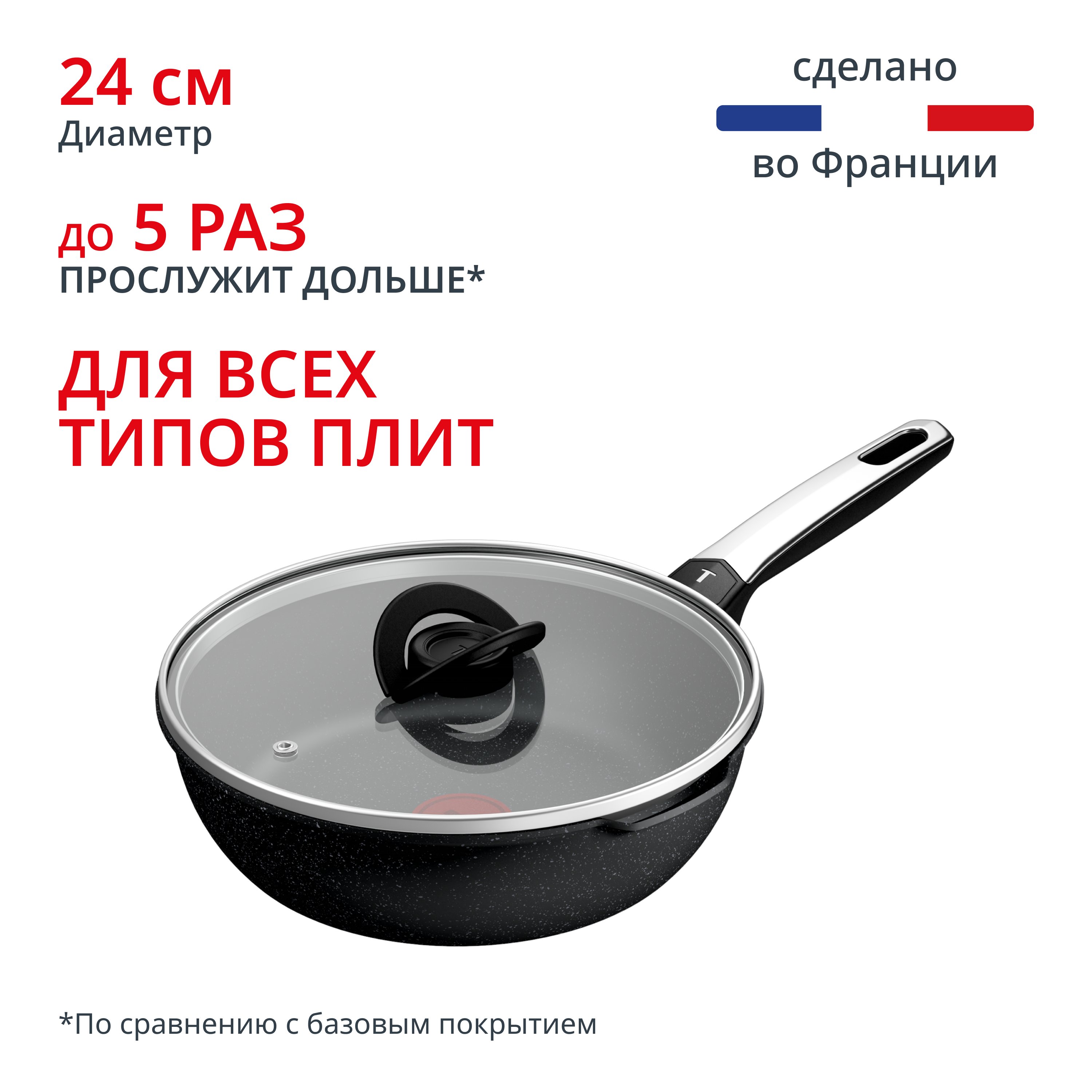 Мультисковорода с крышкой Expertise+ G3338453 24 см Tefal