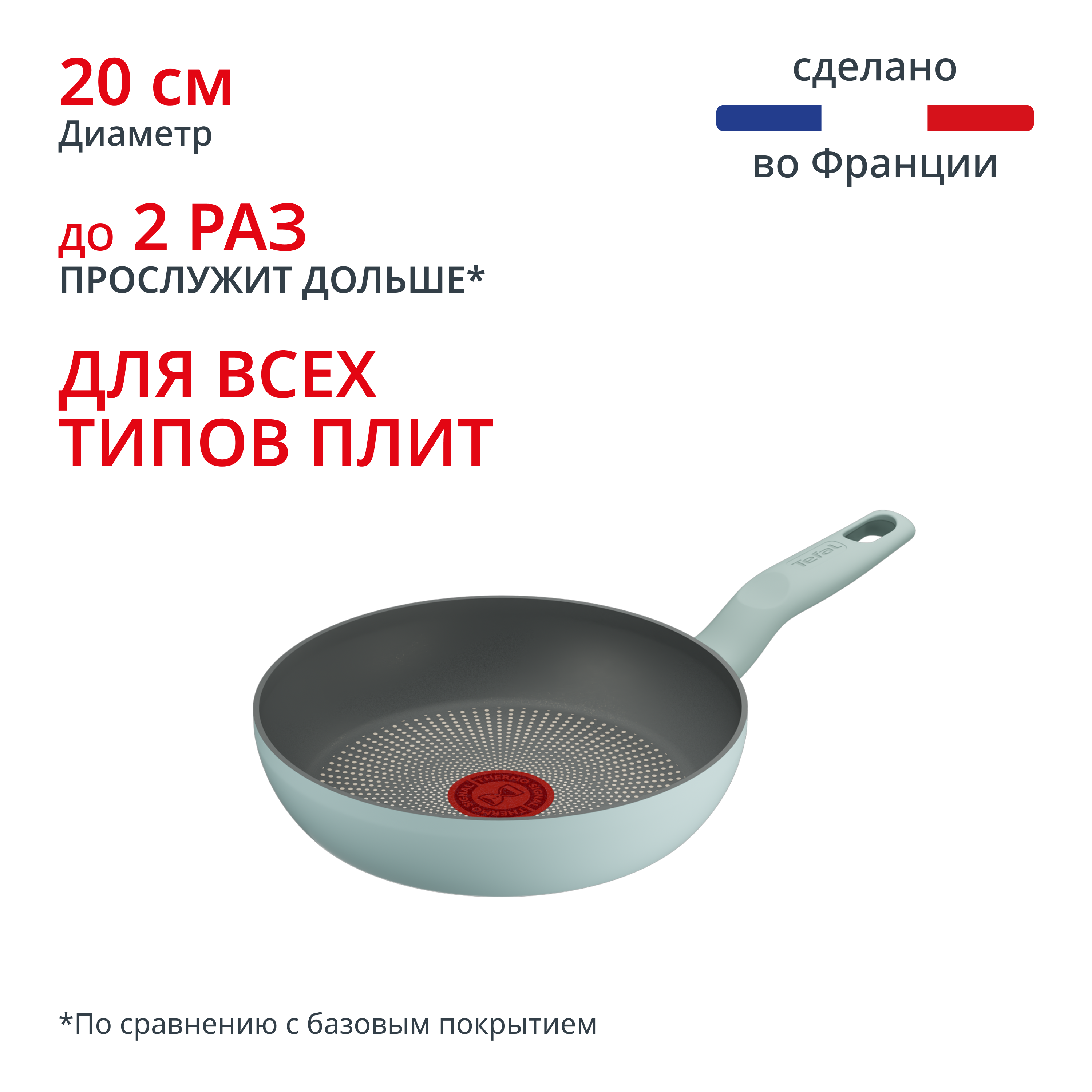 Сковорода Halo Eucalyptus 20 см G0160202 Tefal
