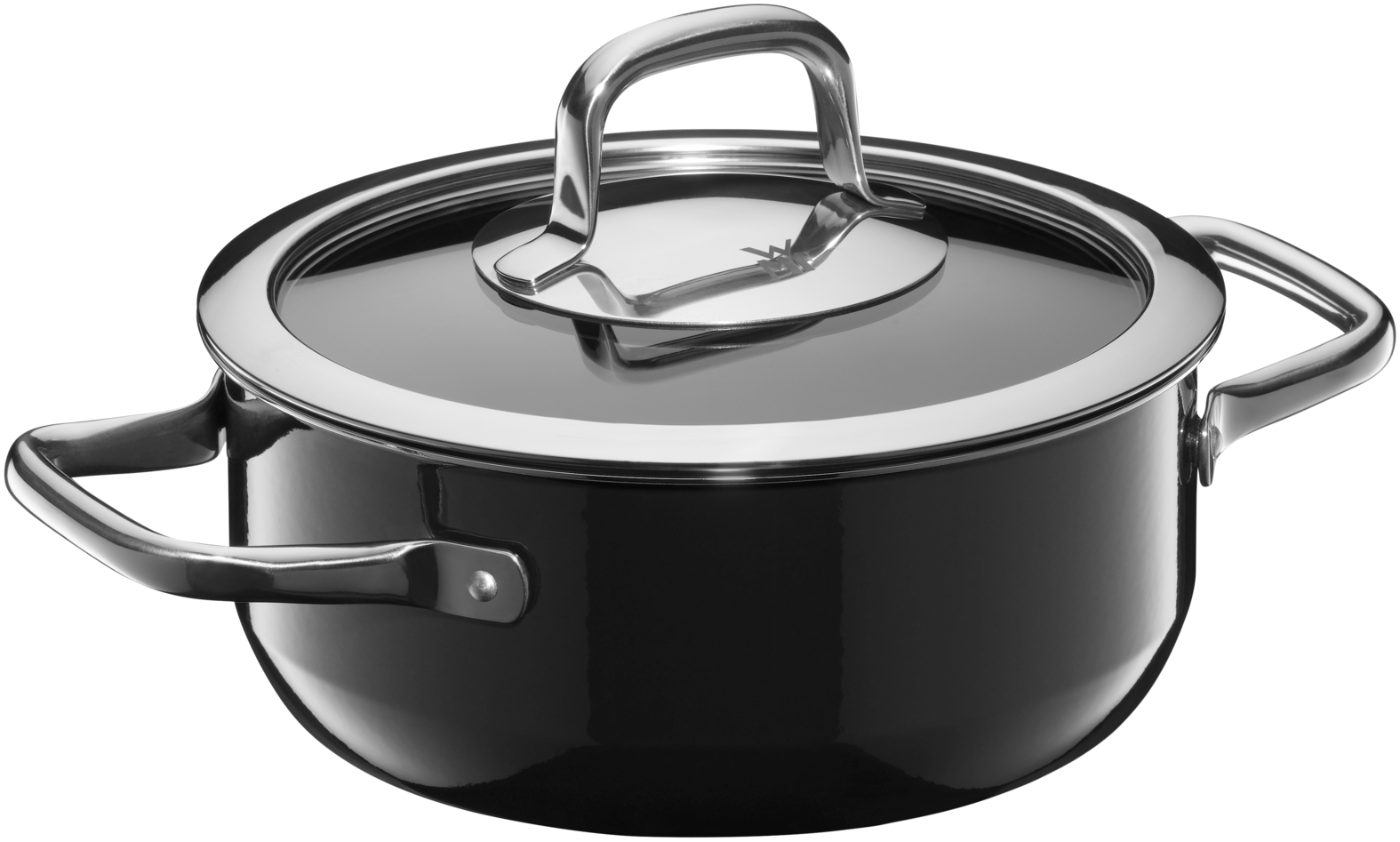 Низкая кастрюля с крышкой Fusiontec Compact Black 24 см WMF 515675290