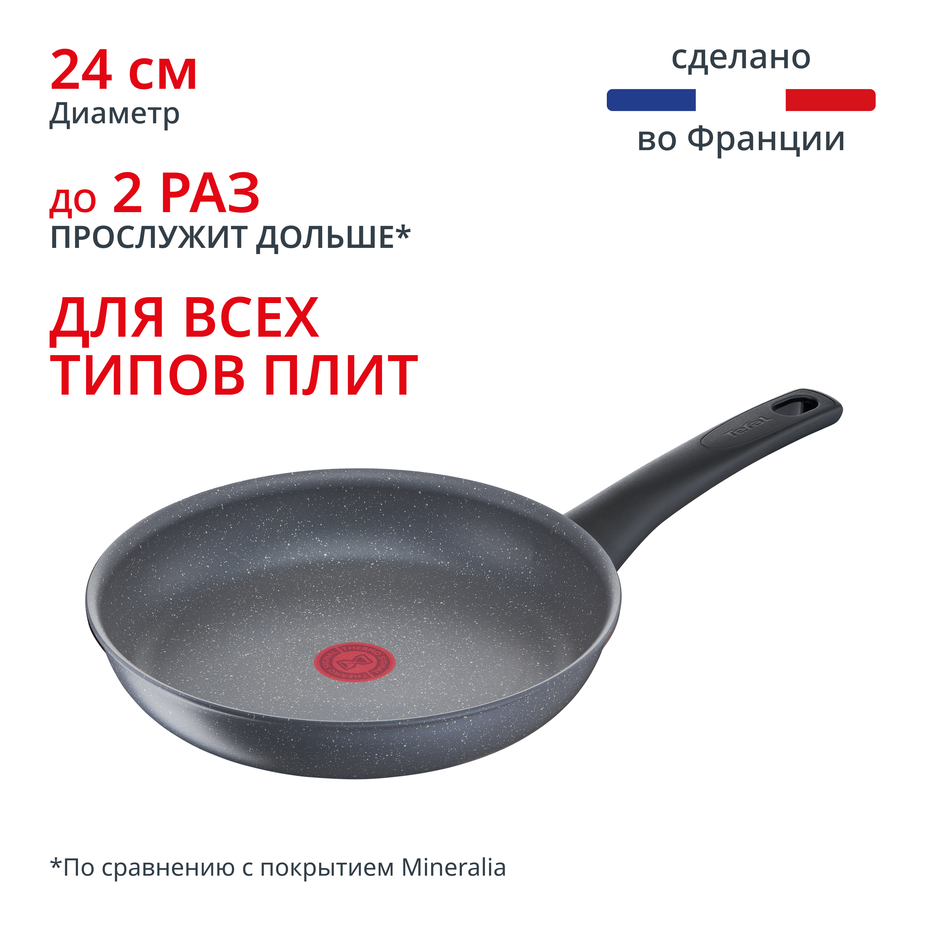 Индукционная сковорода Healthy Chef 24 cм G1500472 Tefal