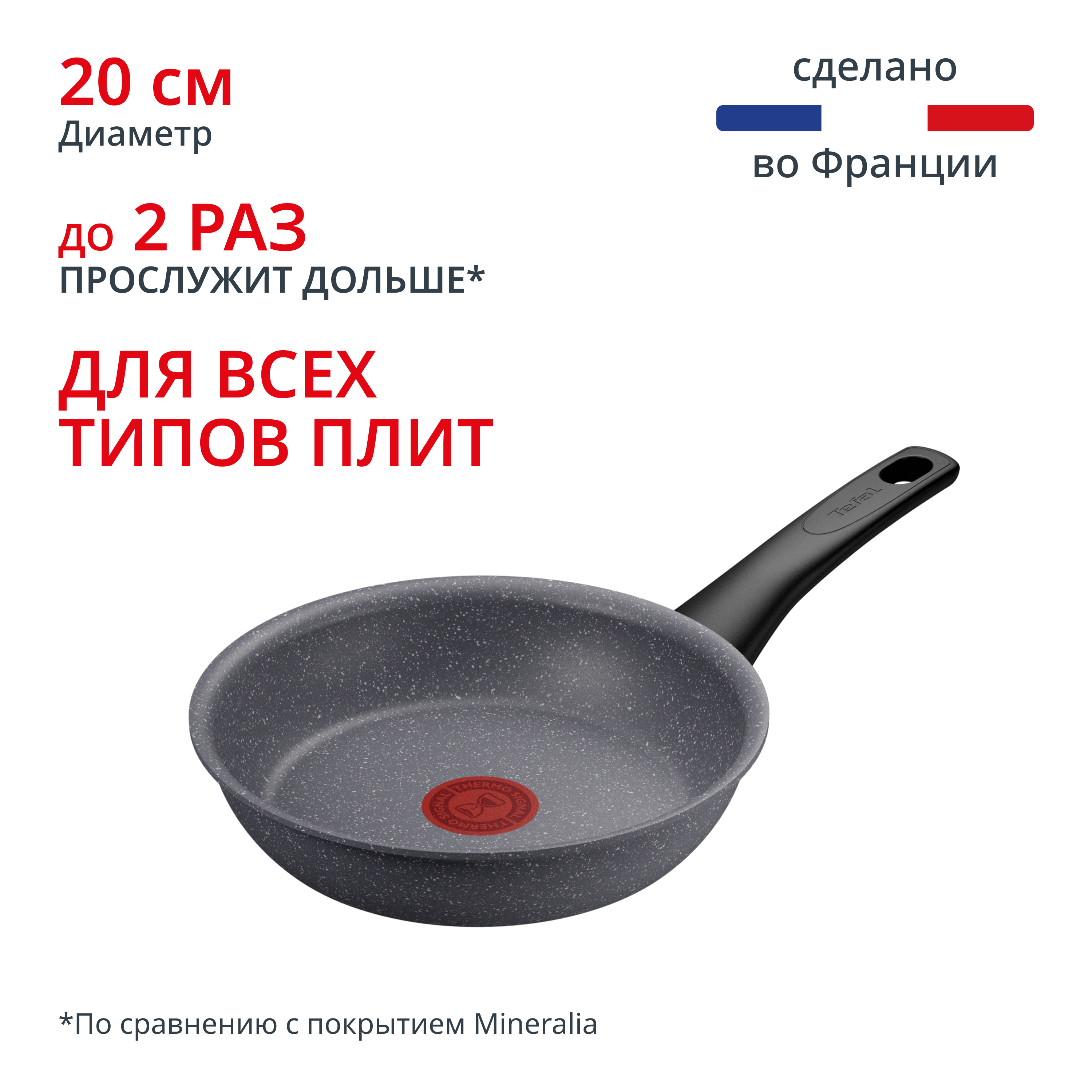 Индукционная сковорода Healthy Chef 20 см G1500223 Tefal