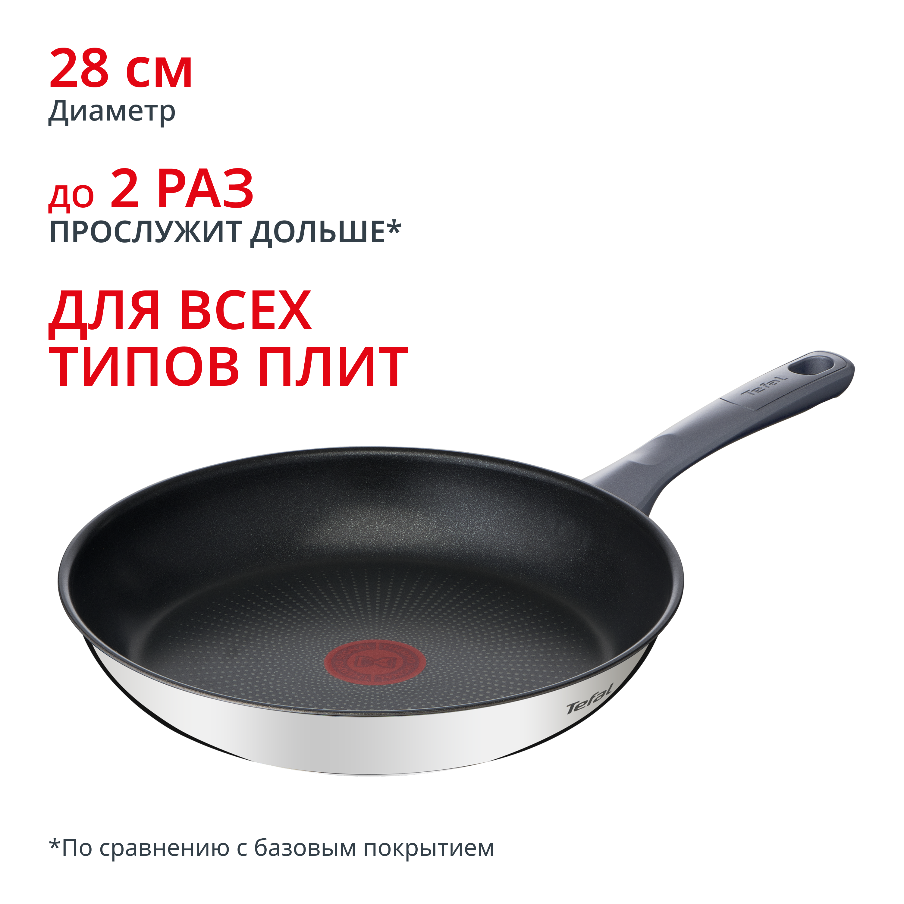 Индукционная сковорода Daily Cook 28 см G7300655 Tefal