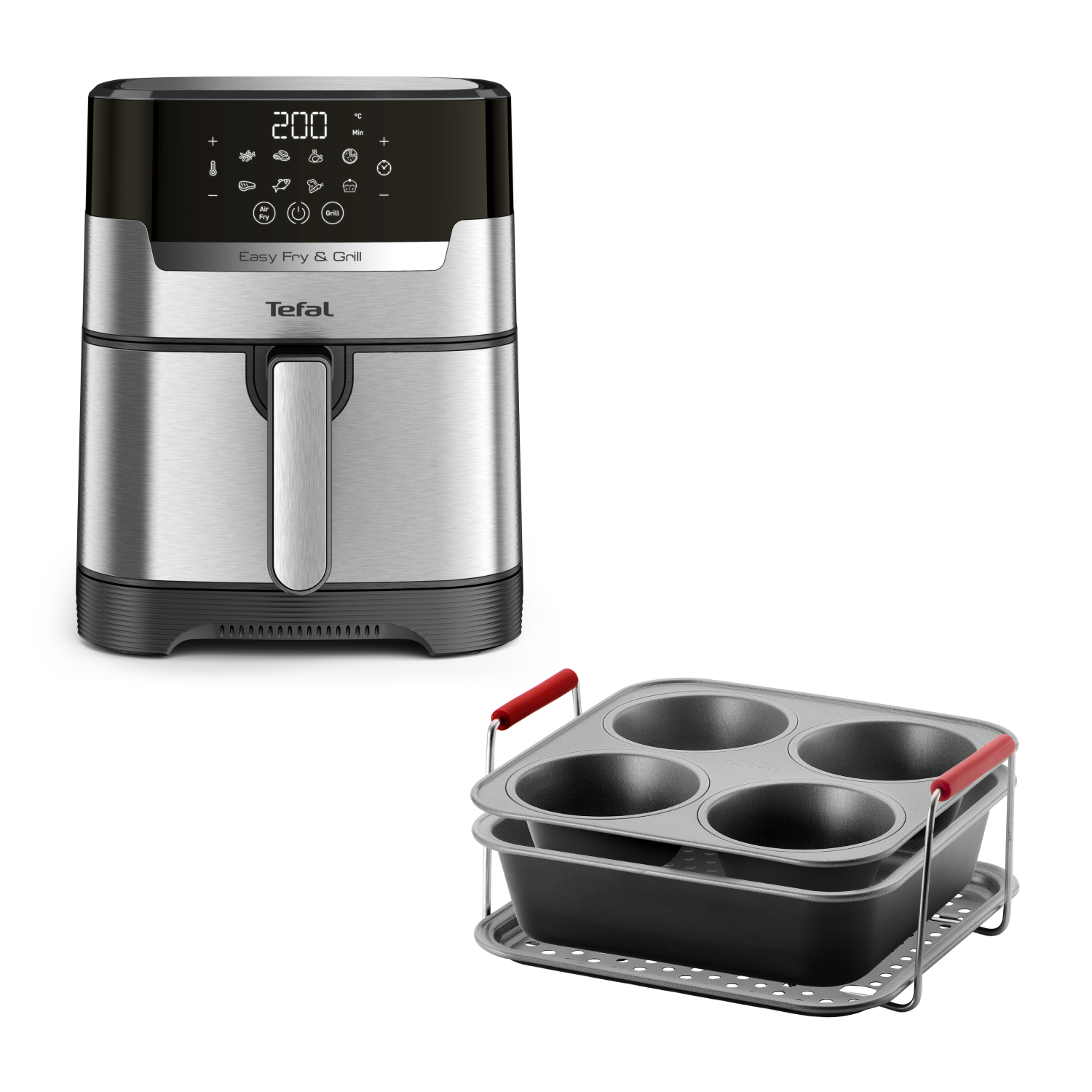 Аэрогриль Easy Fry EY505D15 + Набор аксессуаров Tefal Dail'Easy J701S344 HI3K0ECF