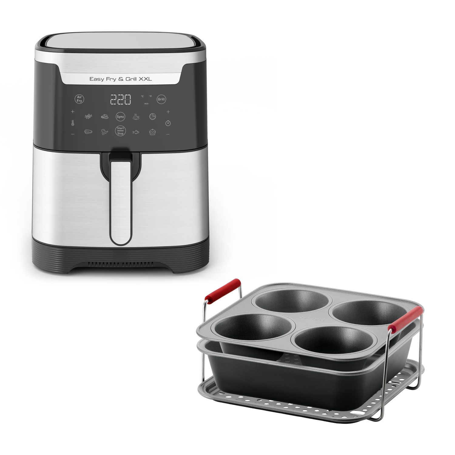 Аэрогриль Easy Fry EY801D15 + Набор аксессуаров Tefal J701S344 ETVRY53S