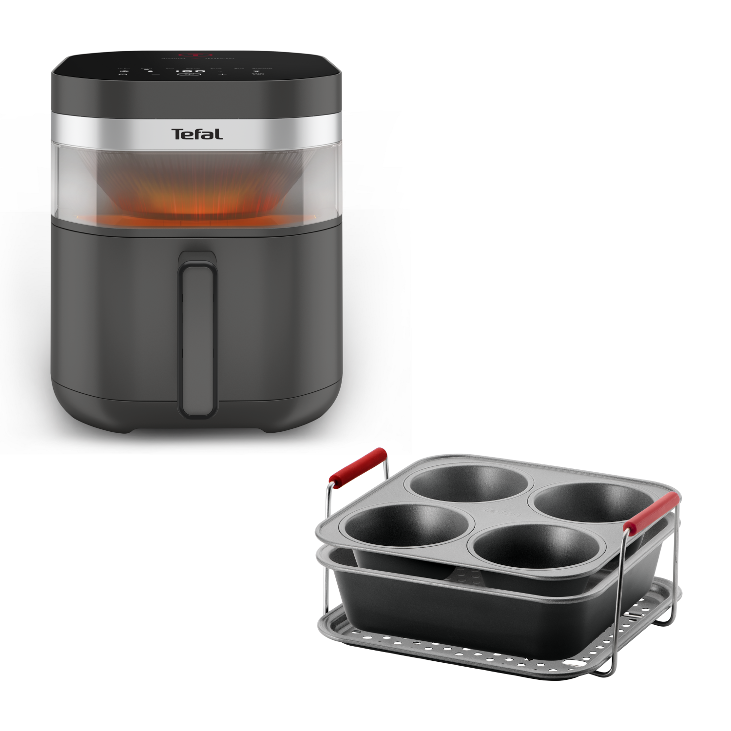 Аэрогриль EasyFry Infrared EY832HE0 + Набор аксессуаров Dail'Easy J701S344 Tefal A0P2P8E1