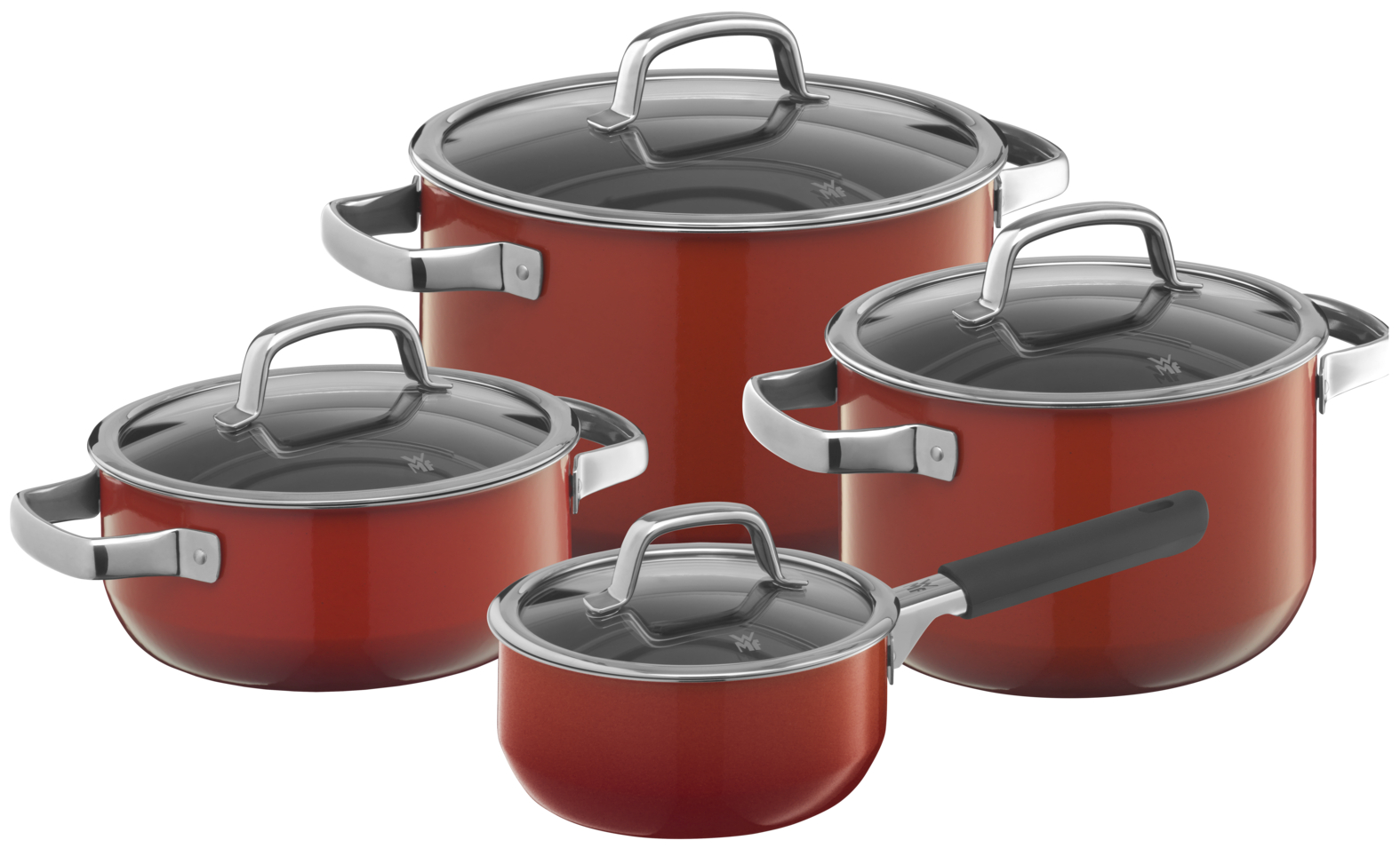 Набор кастрюль Fusiontec Mineral Red 4 предмета 16/20/20/24 см WMF 0515035290