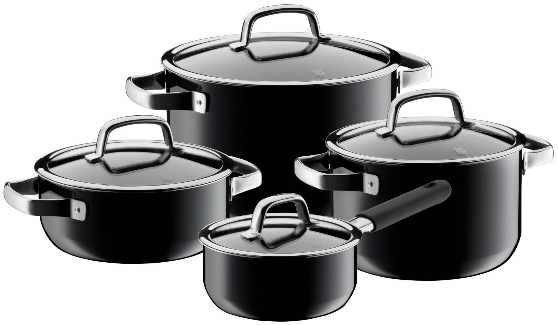 Набор кастрюль Fusiontec Black  4 предмета 16/20/20/24 см WMF 0514855290