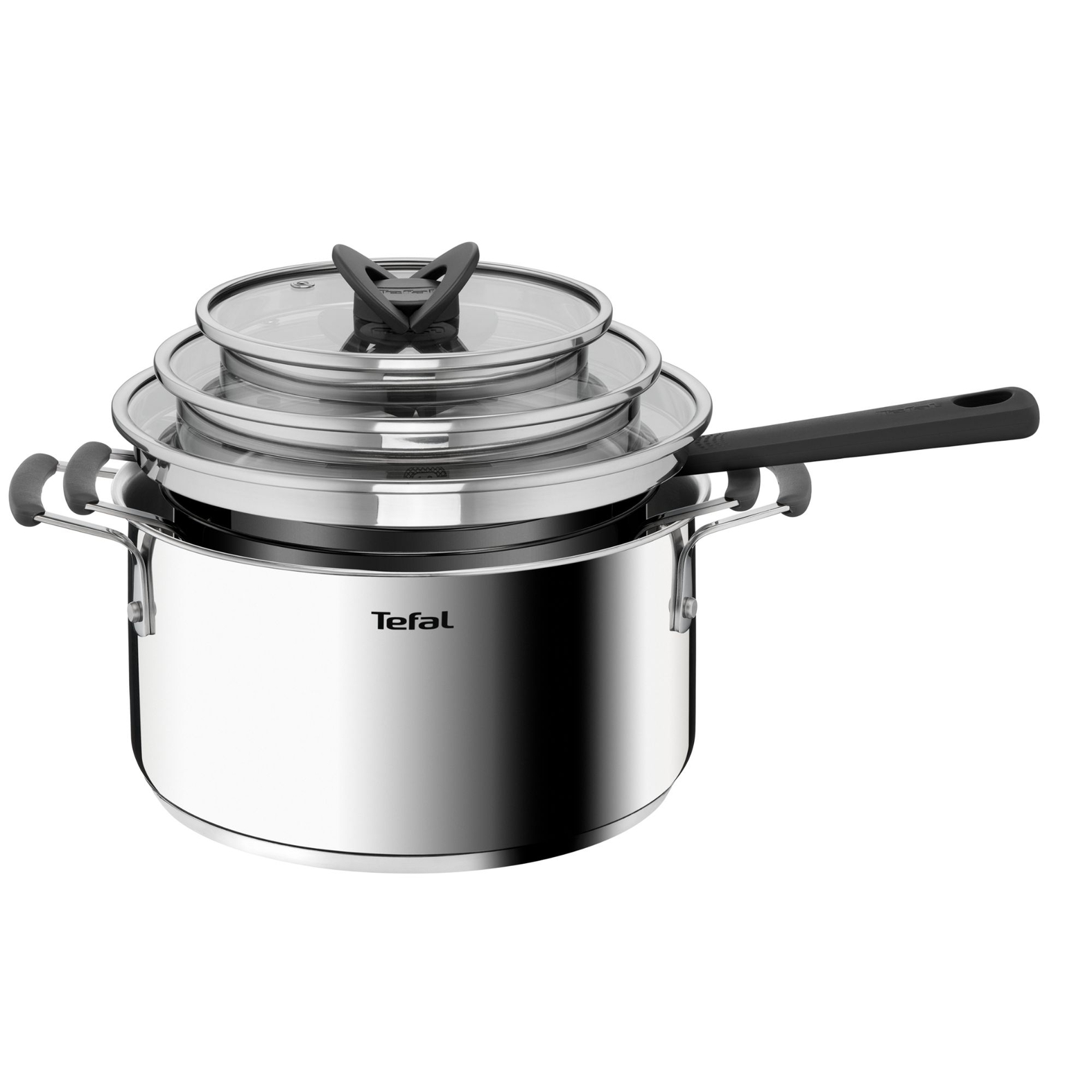 Набор посуды OPTI'Space 6 предметов 16/20/24 см G7376S44 Tefal