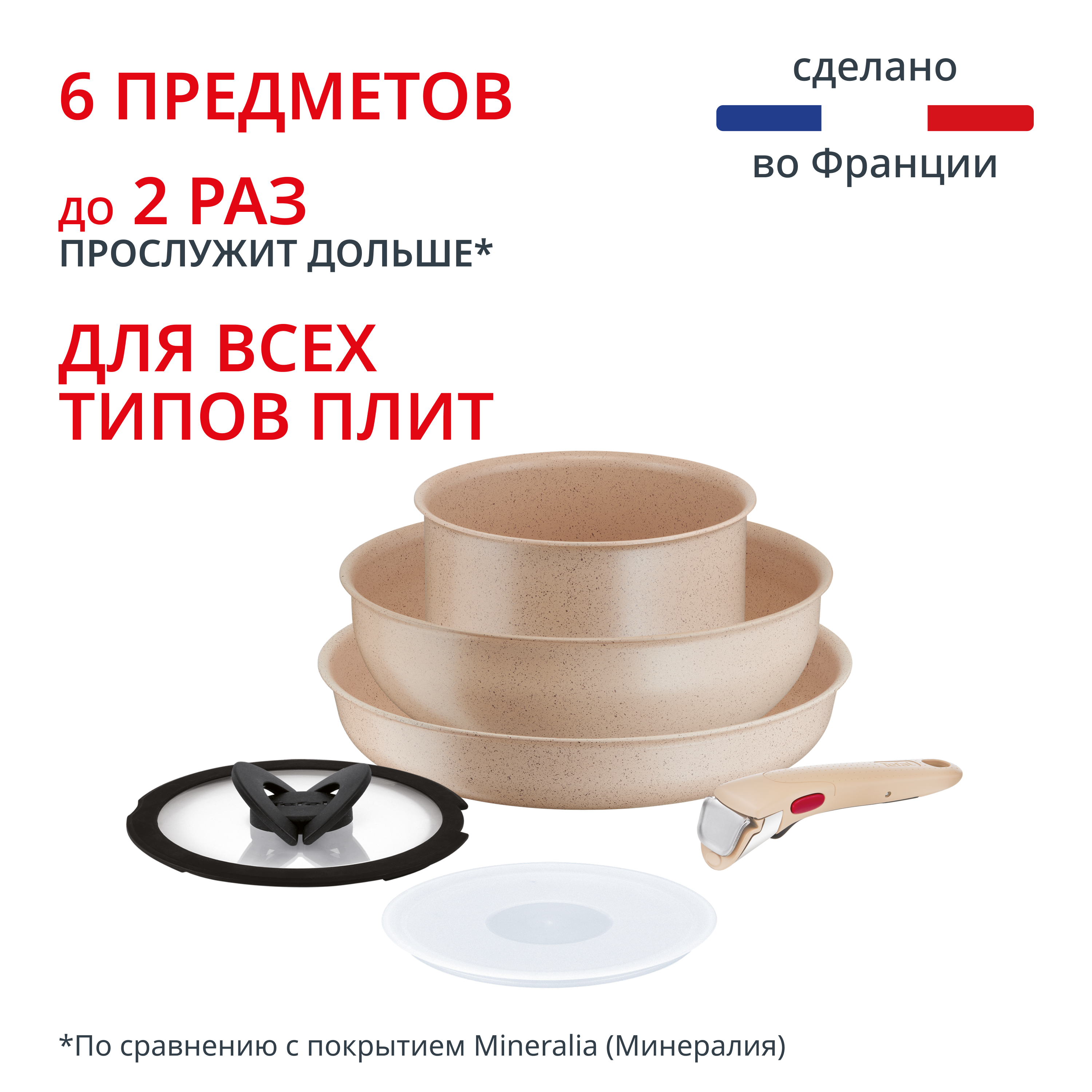 Набор посуды Ingenio Delight 6 предметов L7839522 Tefal