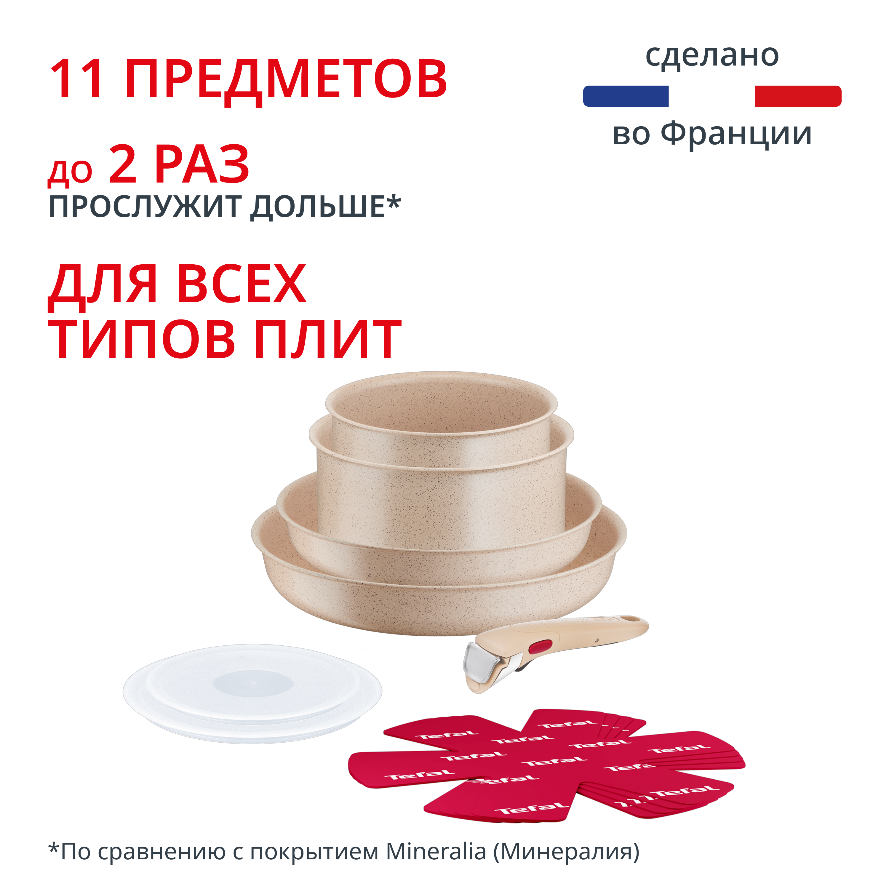 Набор посуды Ingenio Delight 11 предметов L7839202 Tefal