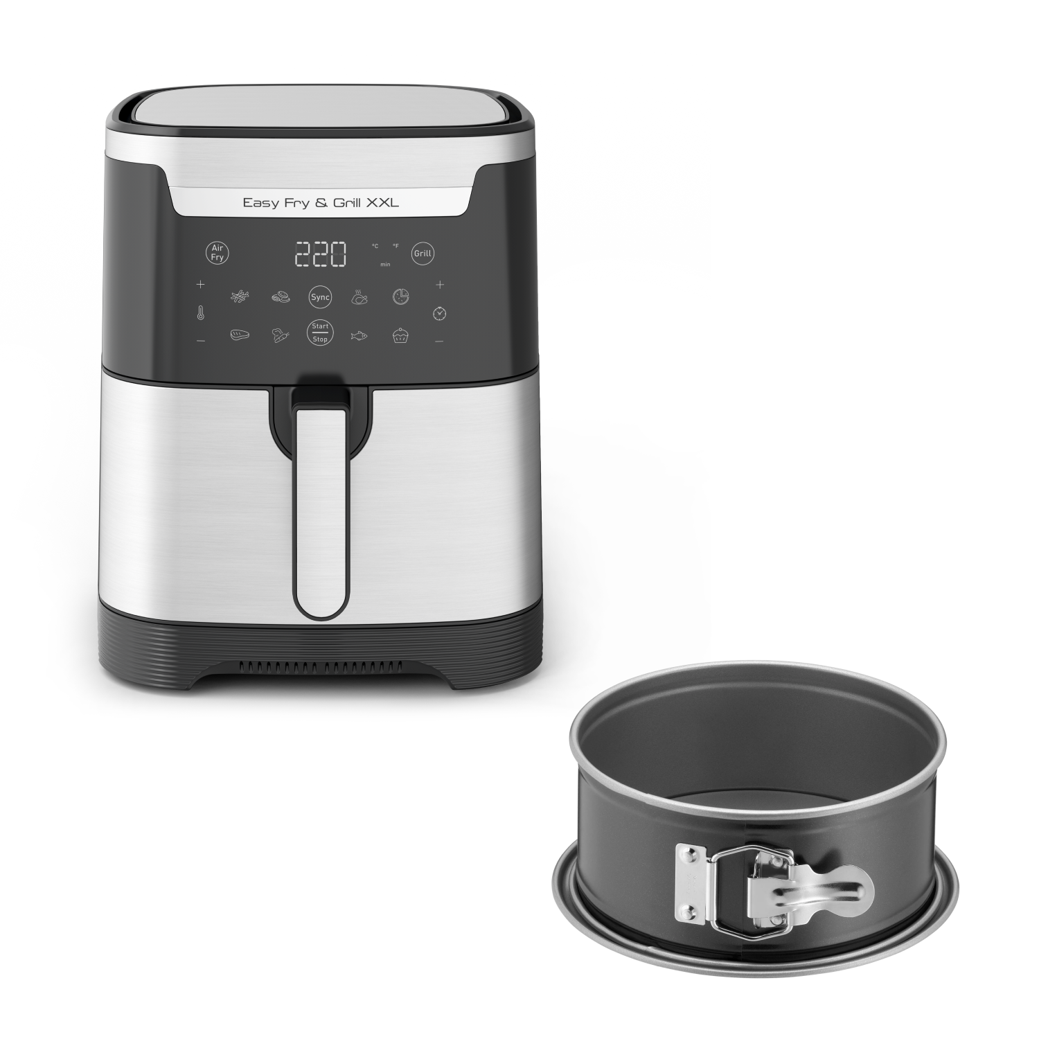 Аэрогриль Easy Fry EY801D15 + Форма для электрогриля J1761425 18 см Tefal A1QYUEJJ