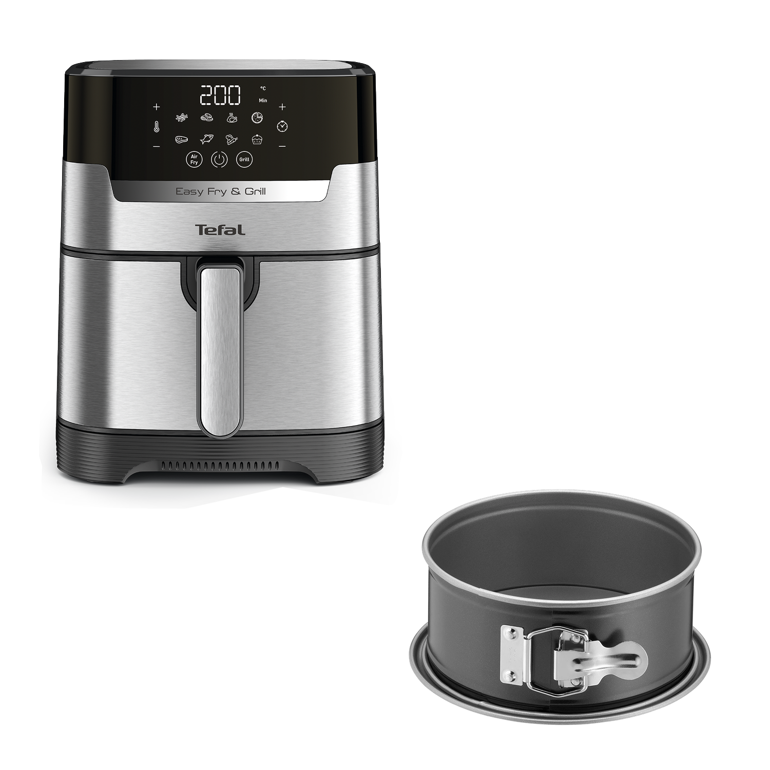 Аэрогриль Easy Fry EY505D15+ Форма для электрогриля J1761425 18 см Tefal ICUG7WEA