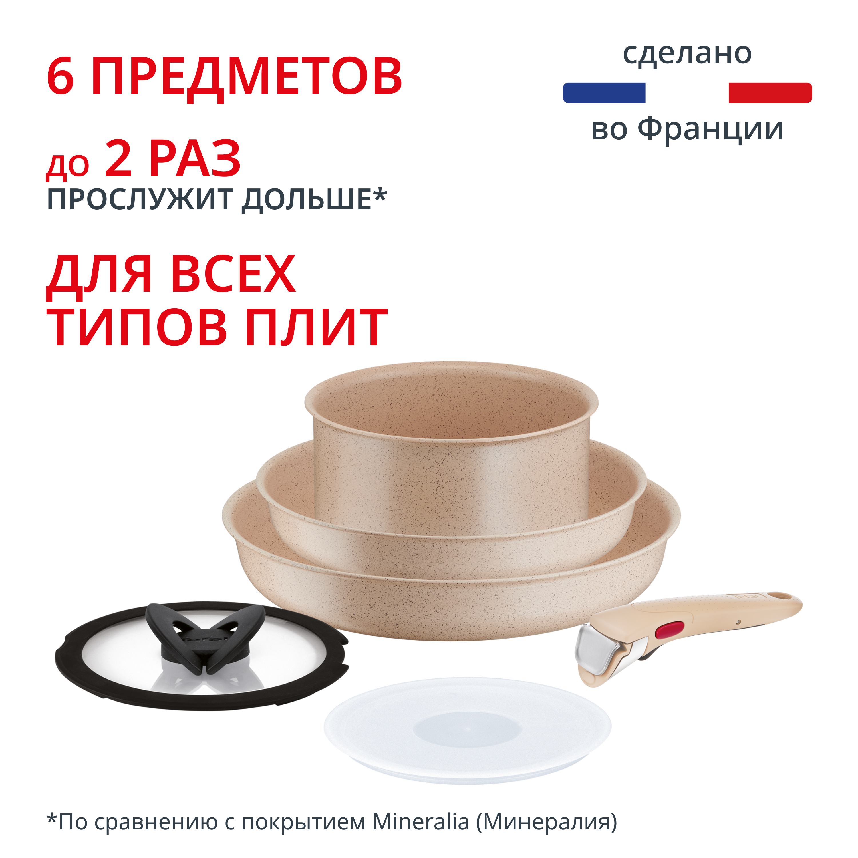 Набор посуды Ingenio Delight 6 предметов L7839622 Tefal