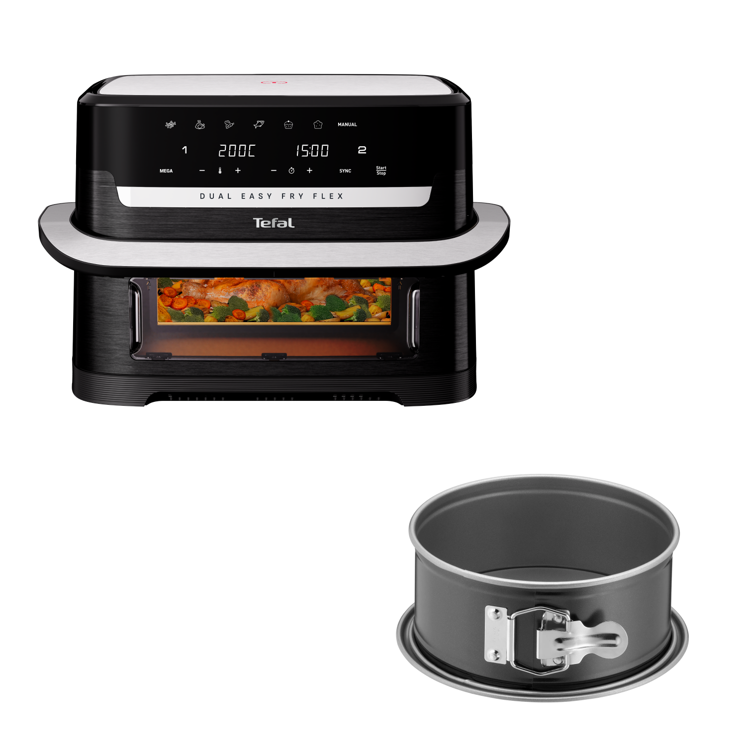 Аэрогриль Easy Fry EY9228E0 + Форма для электрогриля J1761425 18 см Tefal V19YGPWZ