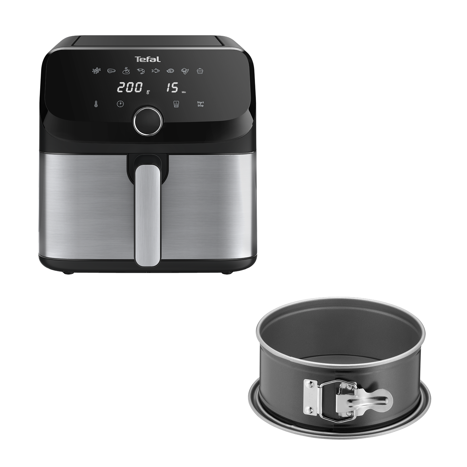 Аэрогриль Easy Fry EY855D10 + Форма для электрогриля J1761425 18 см Tefal U8NWGNT4