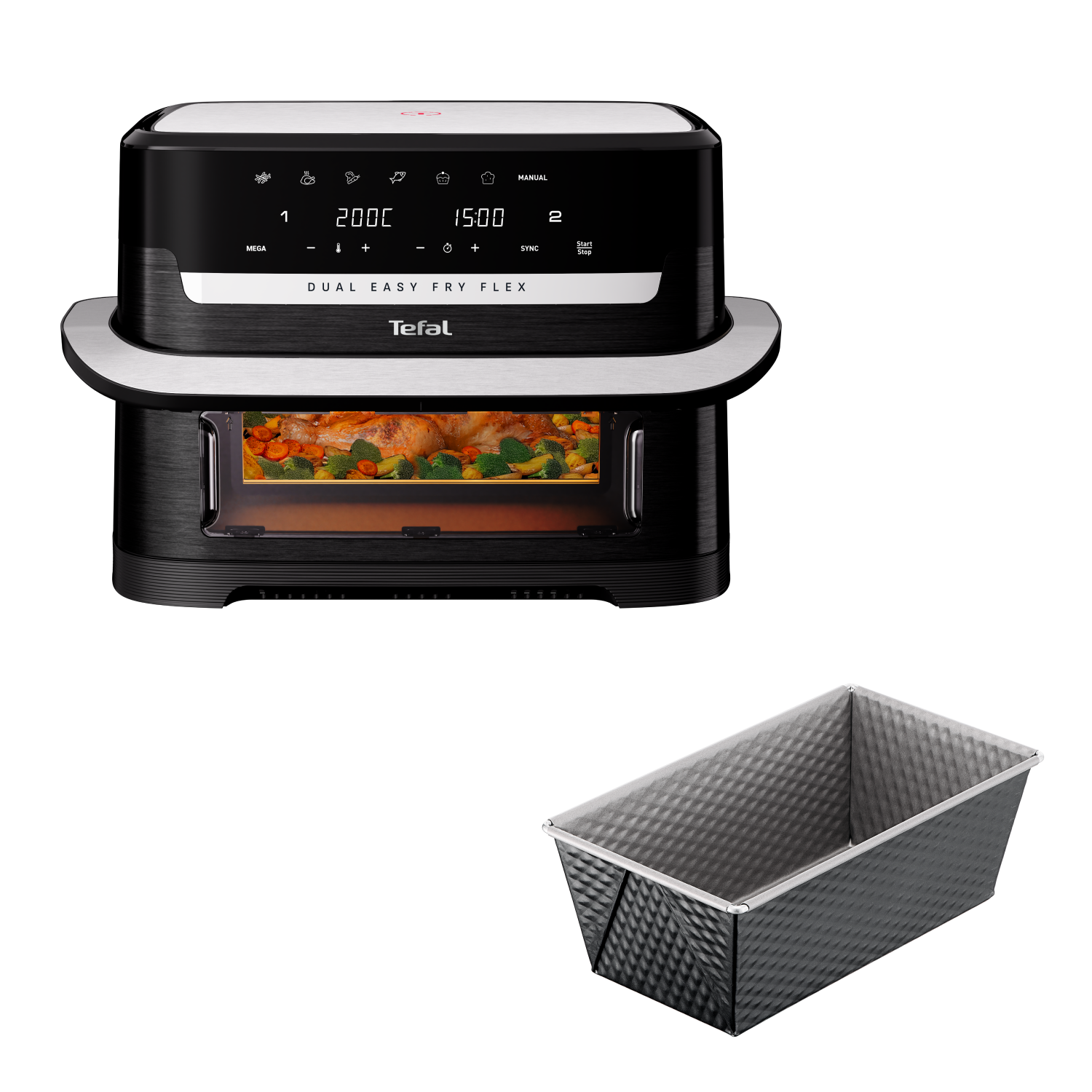 Аэрогриль EY9228E0 + Форма для выпечки Tefal J1760325 WXHNQS4T