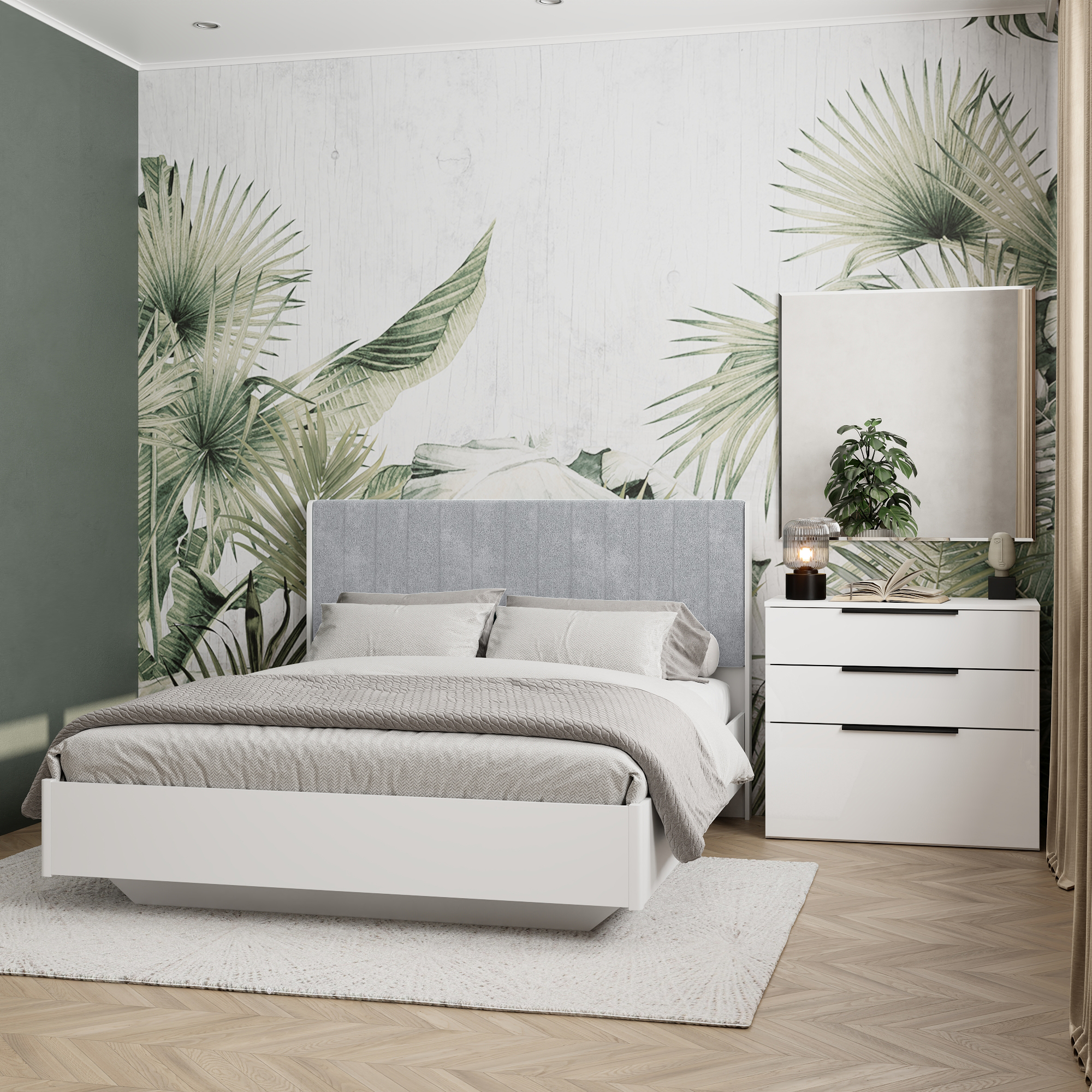 Комплект для спальни «Адажио» с кроватью 160 x 200 см Lazurit Компл.ДД.00170
