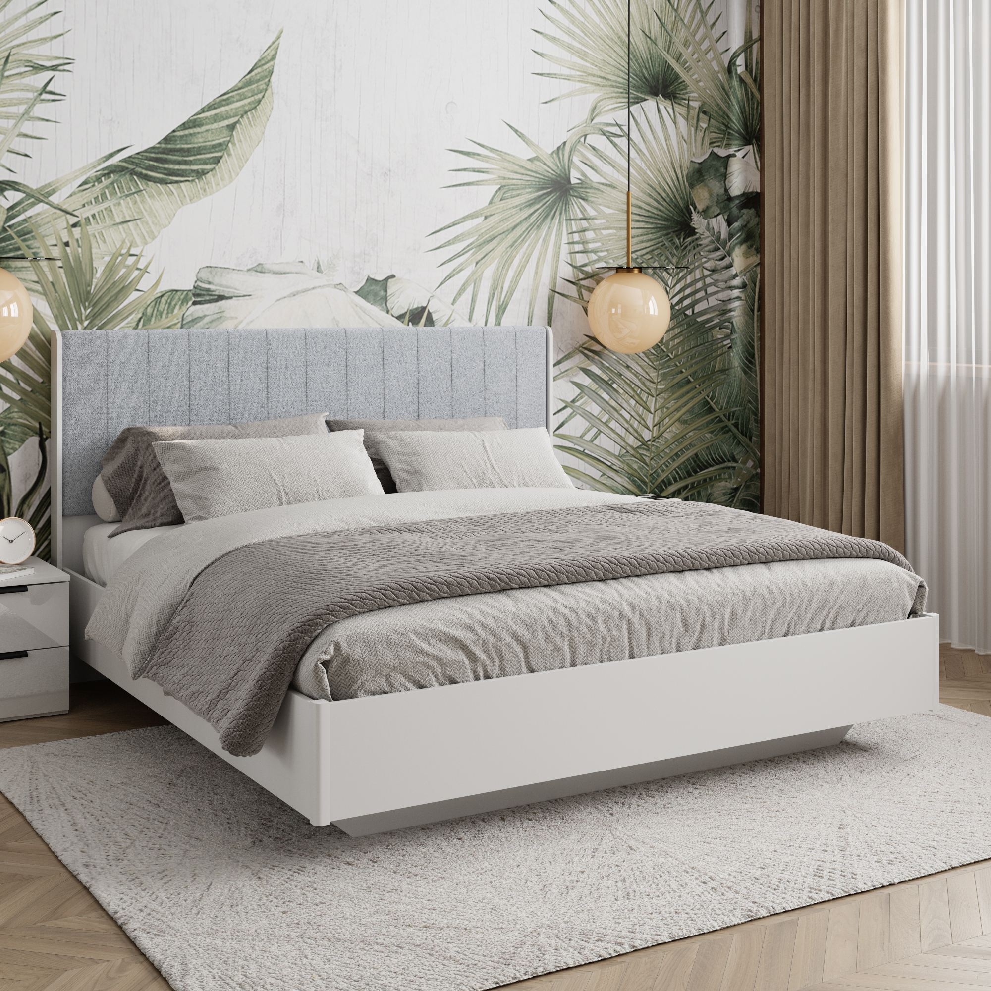 Кровать с подъёмным механизмом 180х200 Lazurit км0273