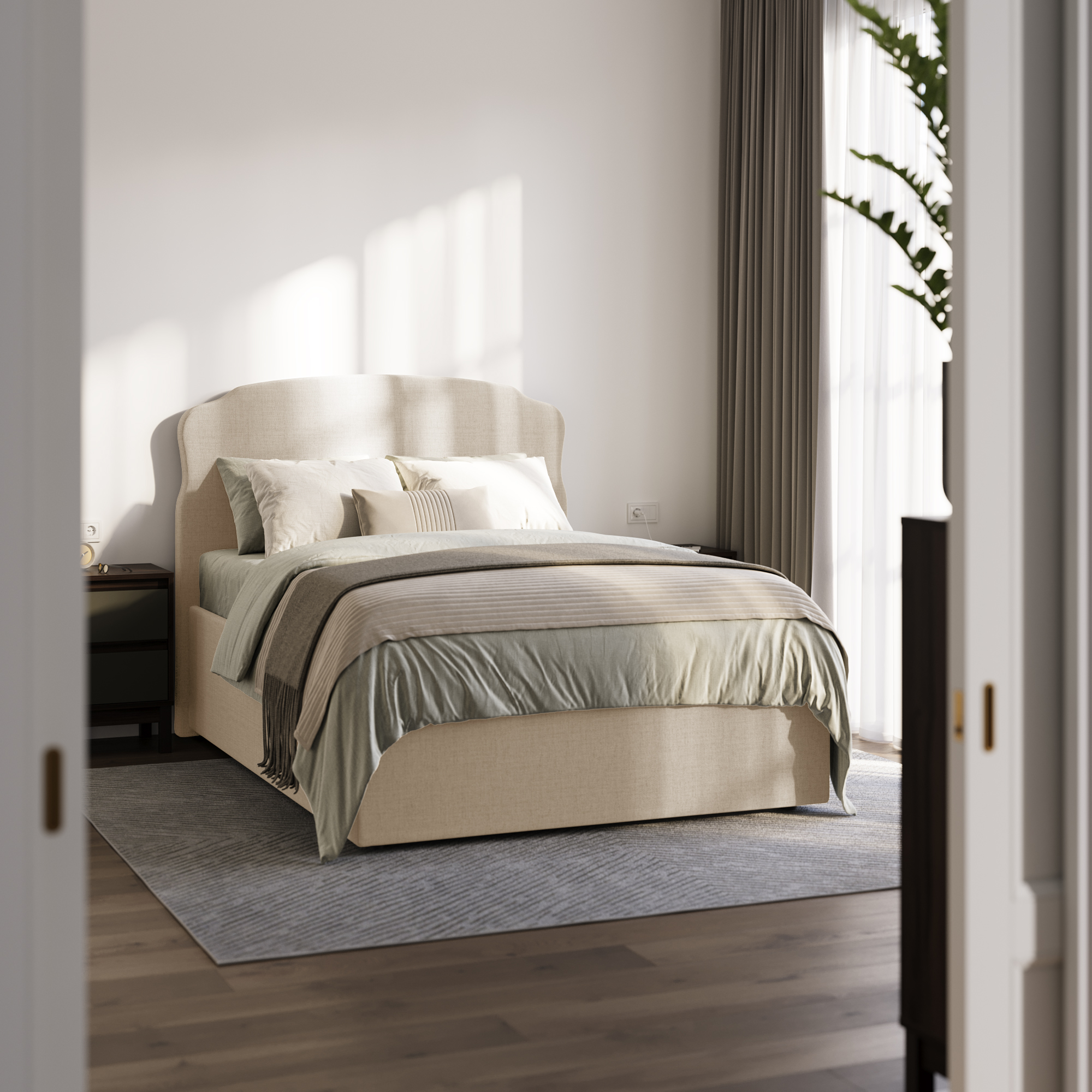 Кровать с подъёмным механизмом 140x200 Lazurit ик0045