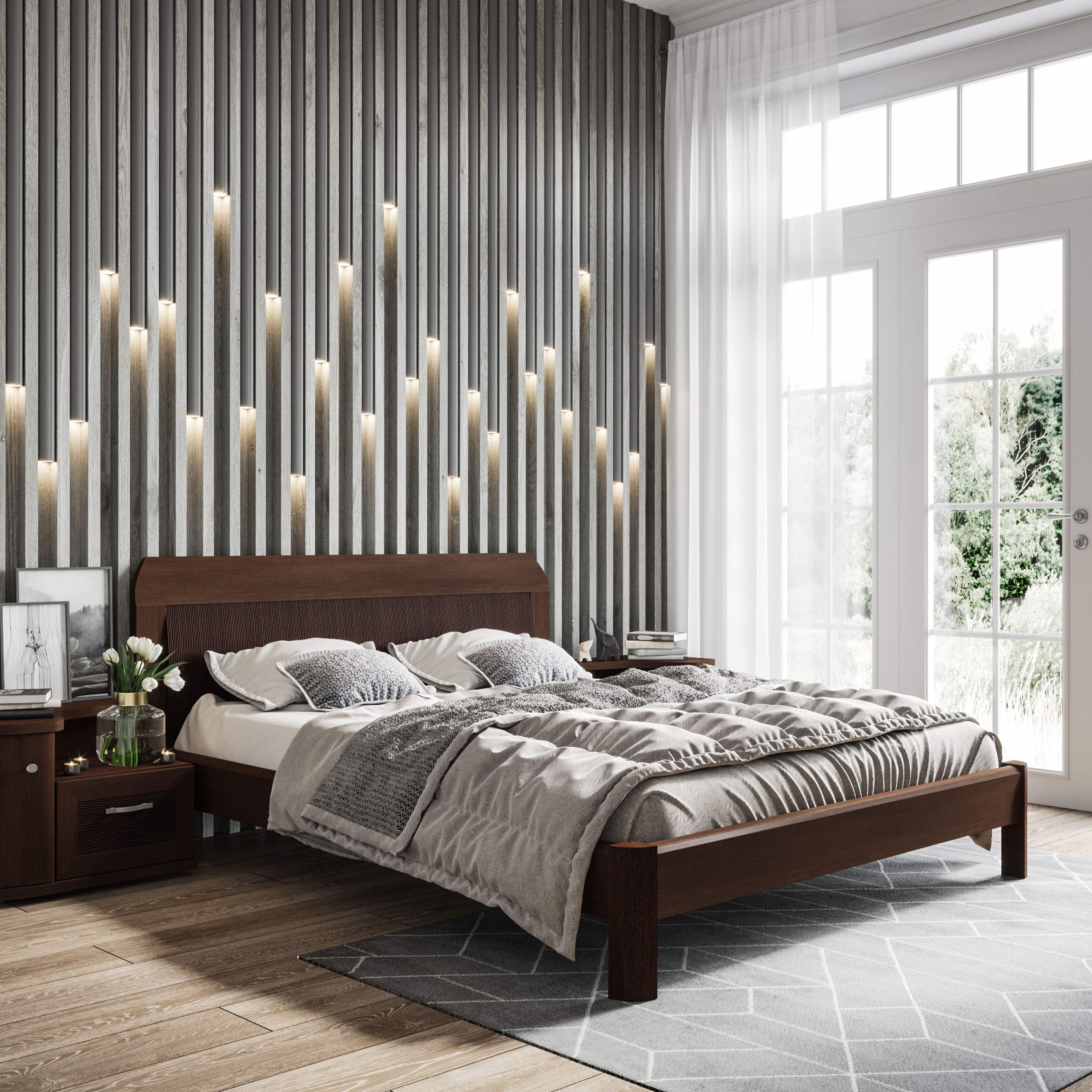 Кровать Магна 160x200 Lazurit 0338б