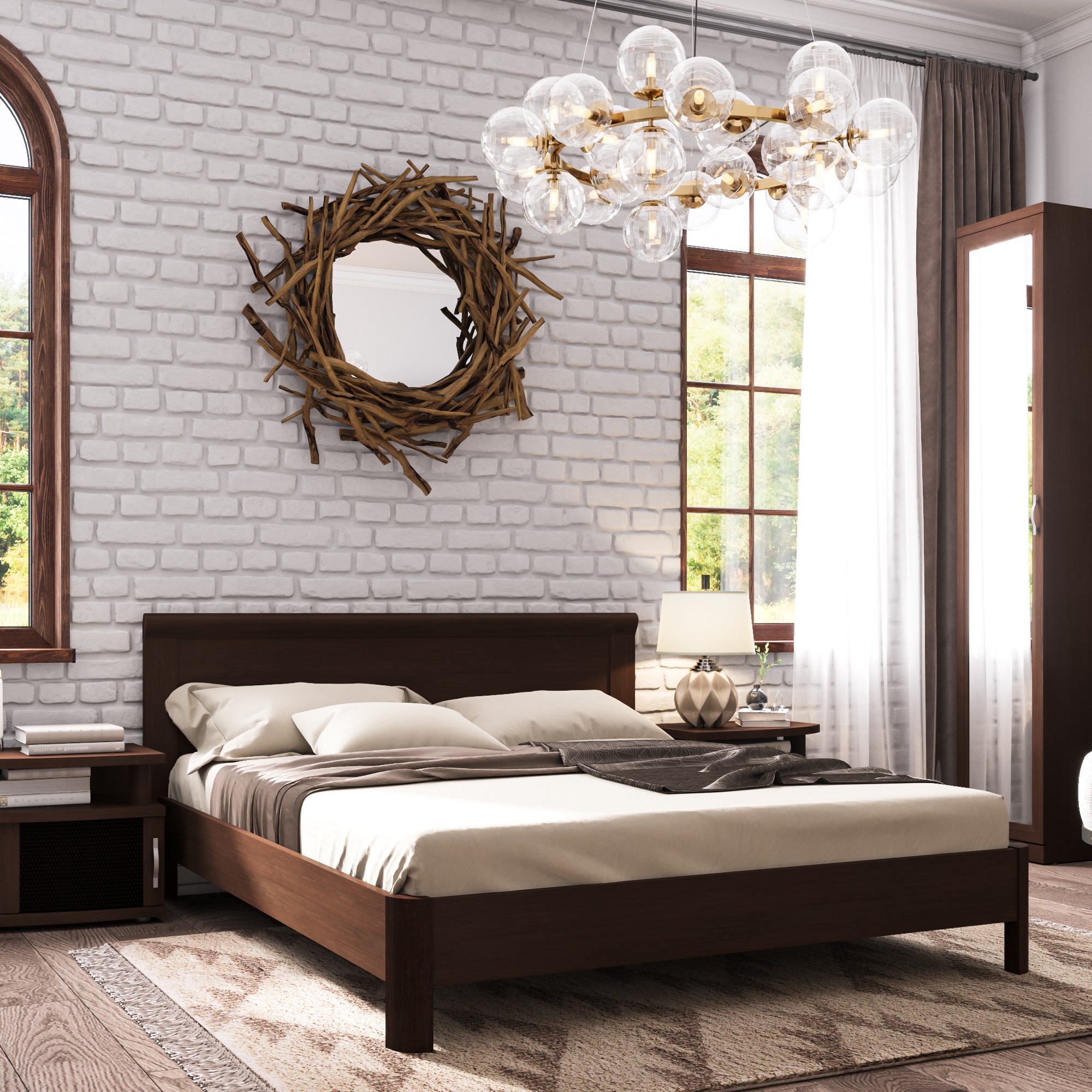 Кровать Магна 140x200 Lazurit 1335д
